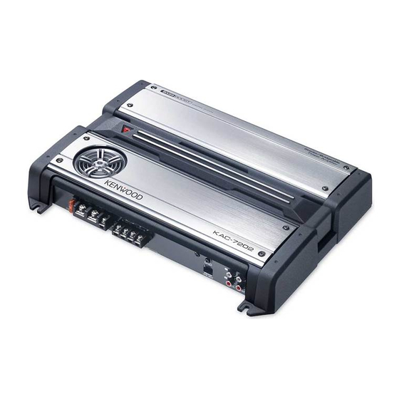Kenwood KAC-7252 Service Manual