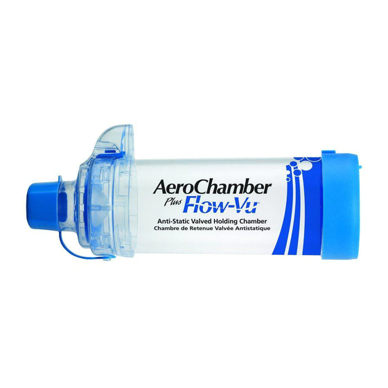 Trudell Medical International AeroChamber Plus Flow-Vu Chamber Quick Start Manual