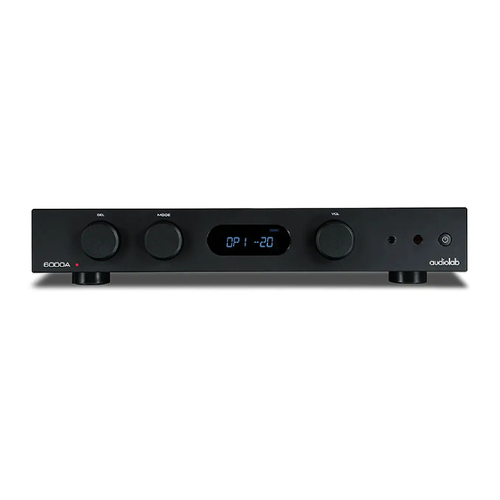 Audiolab 6000A User Instruction