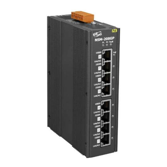 ICP DAS USA NSM-208GP Quick Start