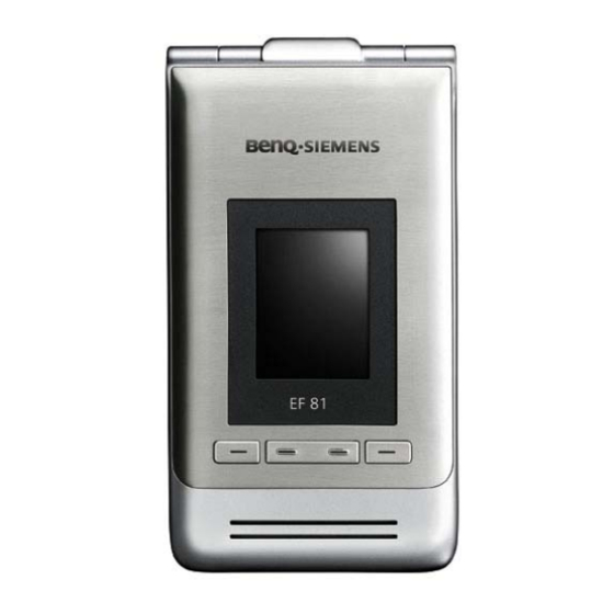 BENQ-SIEMENS EF81 User Manual