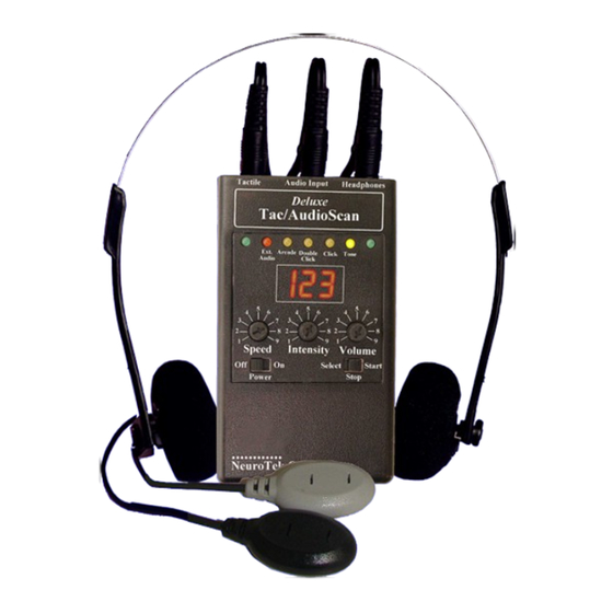 NeuroTek Deluxe Tac/AudioScan Operating Instructions