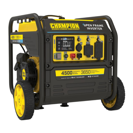 Champion Global Power Equipment 201081 Quick Start Manual