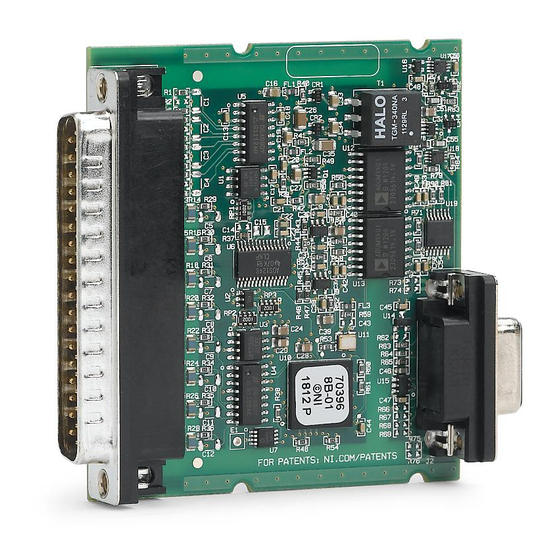 National Instruments NI 9207E Operating Instructions And Specifications