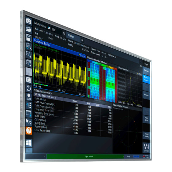 Rohde & Schwarz R&S FSV3-K106 Analyzer Manuals