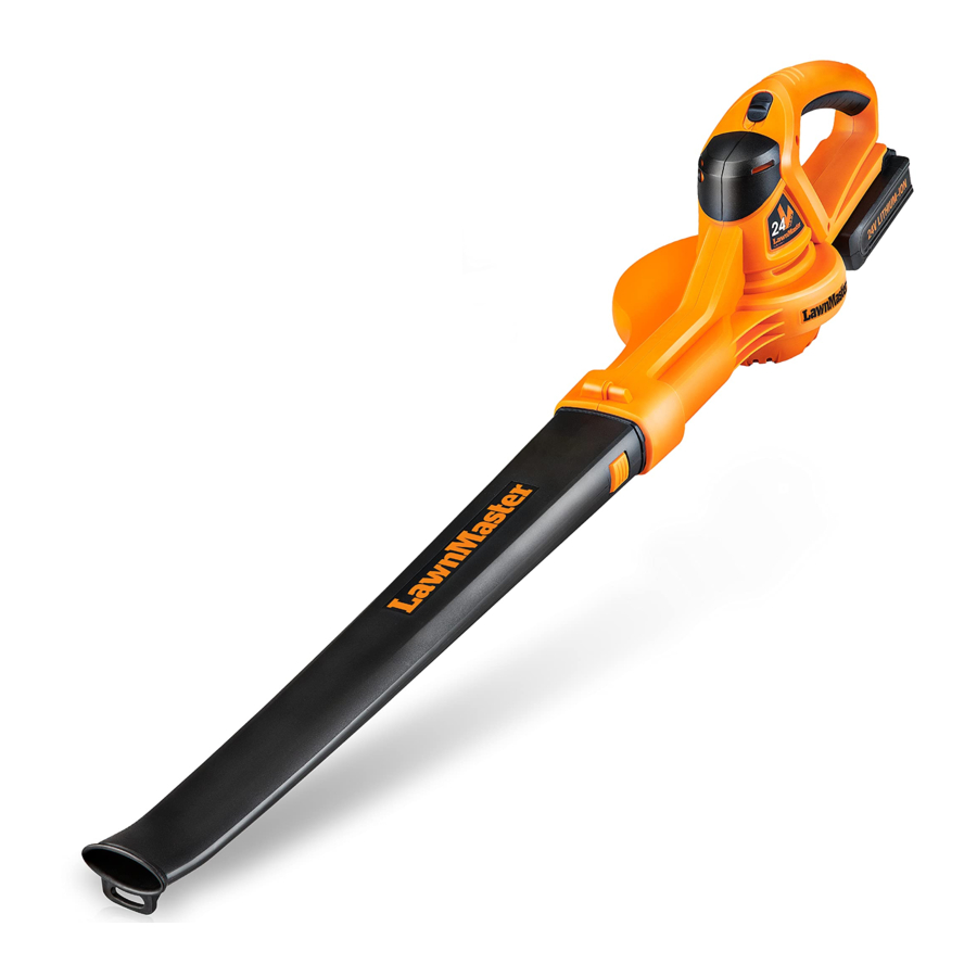 LawnMaster CLBL2406 - Cordless Sweeper Manual