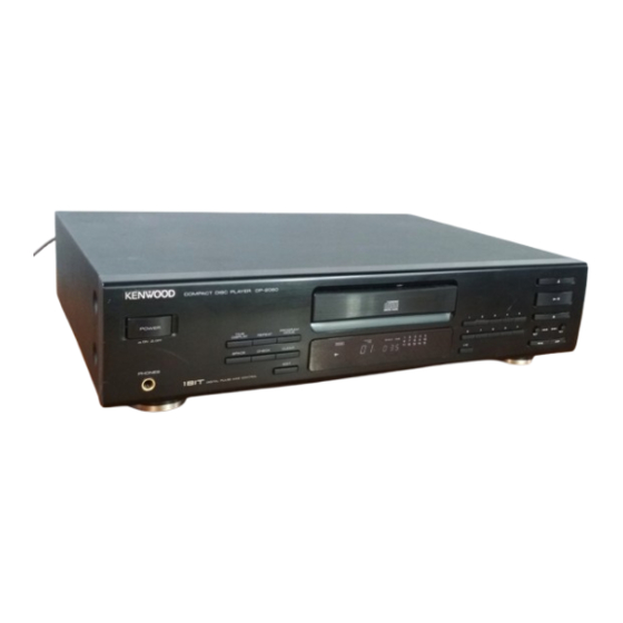 Kenwood DP-2060 Instruction Manual