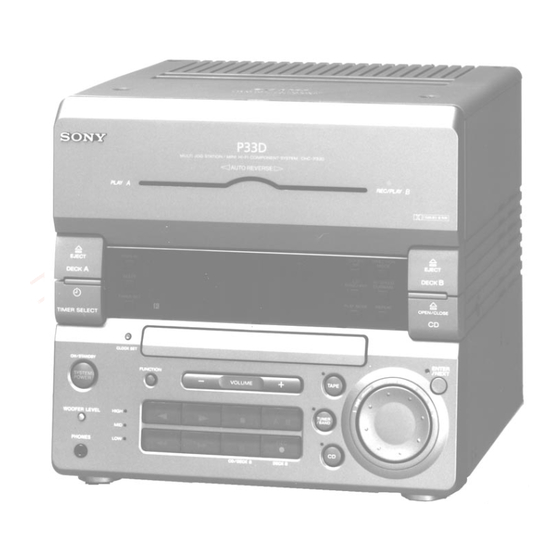 Sony HCD-H33D Manuals