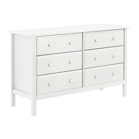 DaVinci 6 Drawer Double Dresser Assembly And Operation Manual
