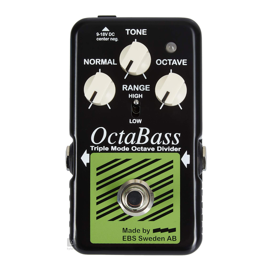 EBS OctaBass Blue Label Edition User Manual