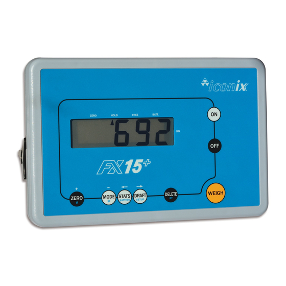 Iconix FX15+ Manuals