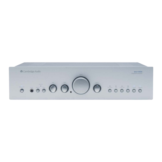Cambridge Audio Azur 540A Specifications