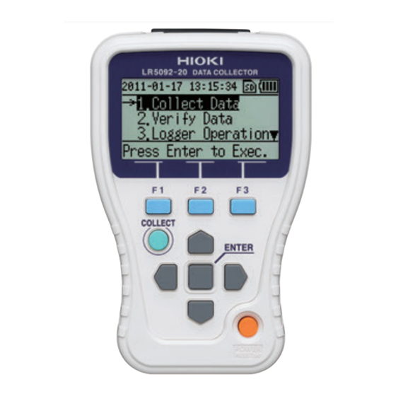 Hioki LR5092-20 Instruction Manual