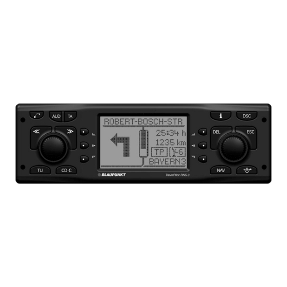 Blaupunkt TravelPilot RNS 3 Operating Instructions Manual