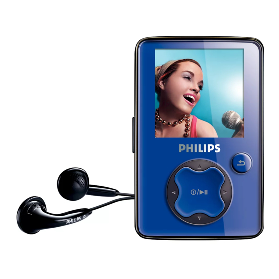 Philips GoGear SA3021 Specifications