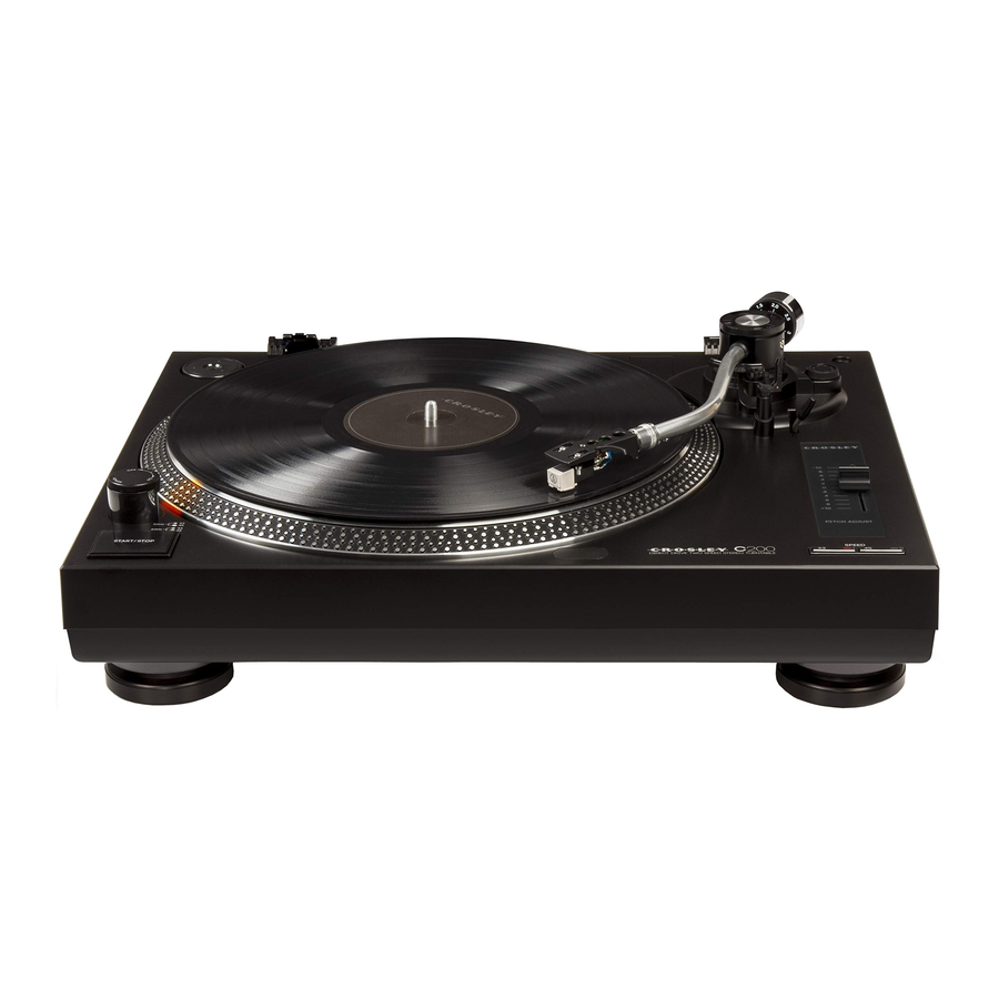 Crosley C200A - Turntable Manual