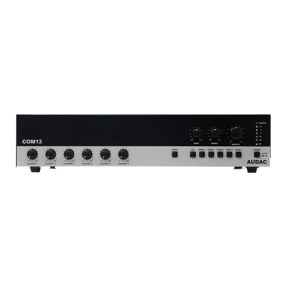 AUDAC COM12 User Manual & Installation Manual