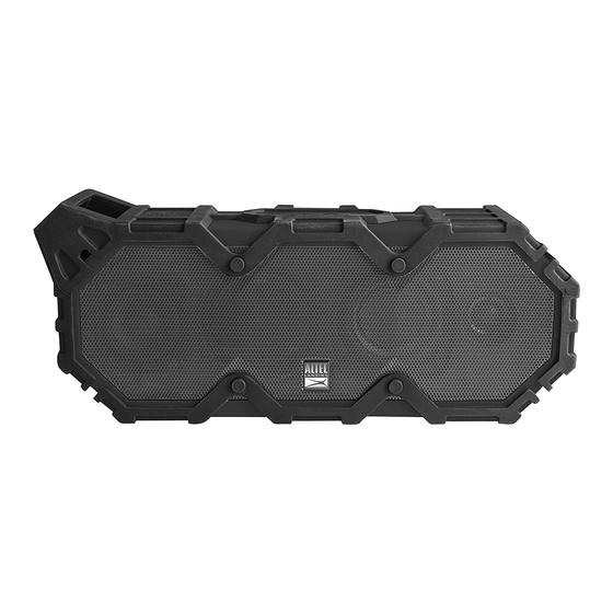 Altec Lansing LIFEJACKET XL Quick Start Manual