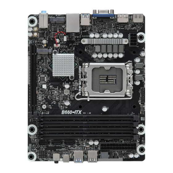 ASROCK B660-ITX Manuals