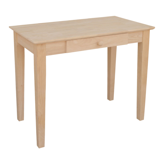 Unfinished Furniture of Wilmington OF-49 Assembly Instructions