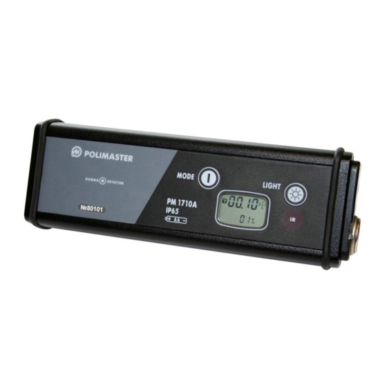 Polimaster PM1710A Operation Manual