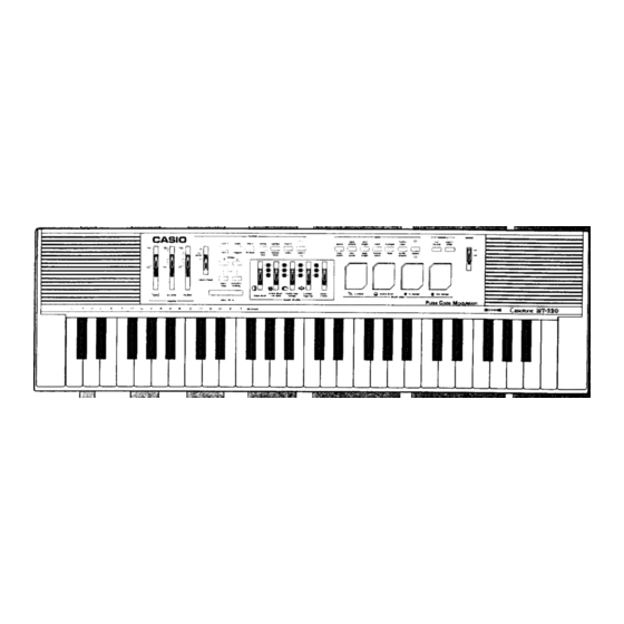 Casio MT-220 Operation Manual