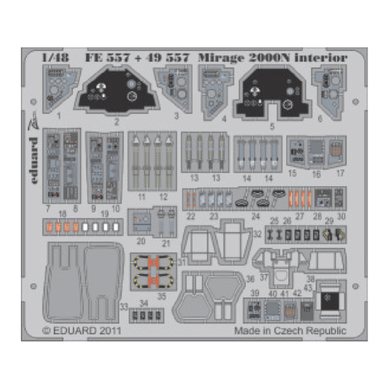 Eduard Zoom Mirage 2000N interior S.A. Manual