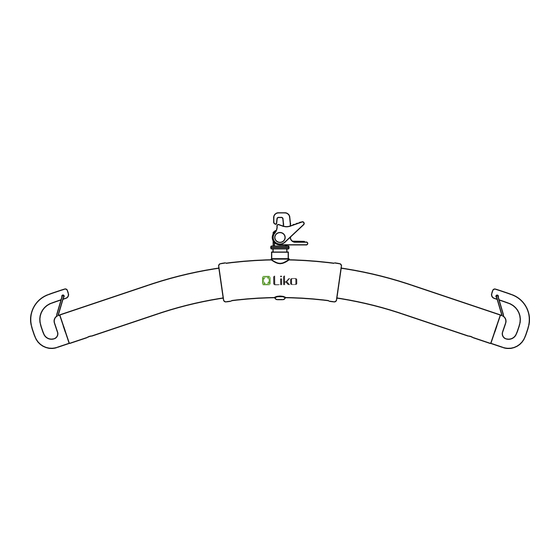 Liko Universal SlingBar 350 Instructions For Use Manual