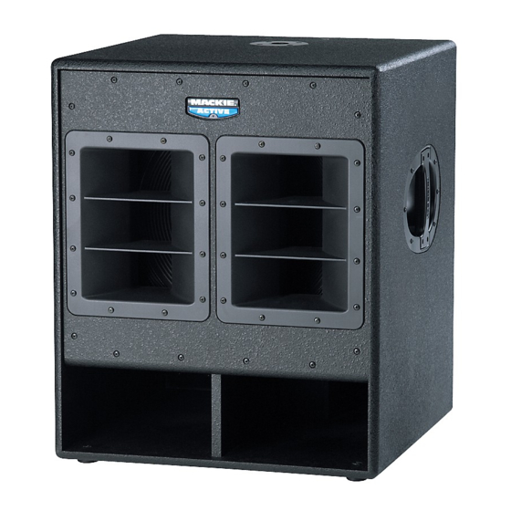 Mackie SWA1801z Repair Manual