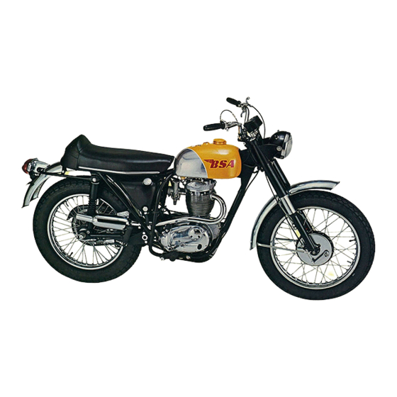 BSA B44 Instruction Manual