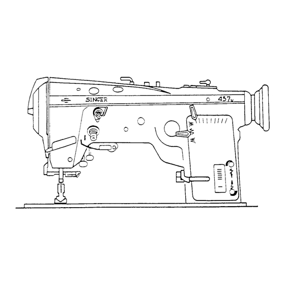 Singer 457U505 Illustrated Parts List