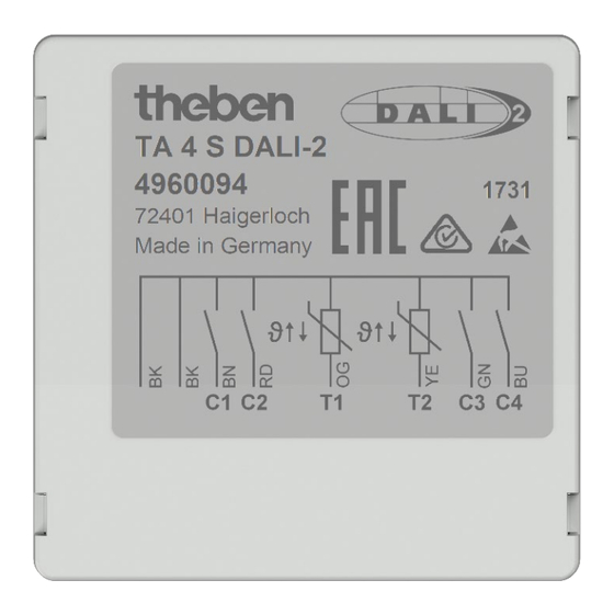 Theben TA 4 S DALI-2 Manual