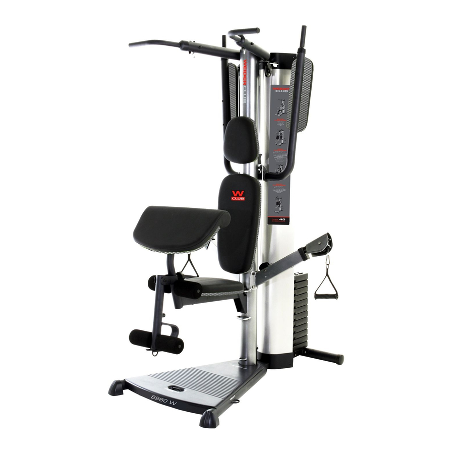 Weider 8980 I User Manual