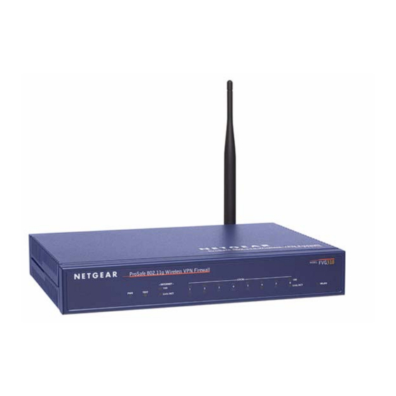 NETGEAR FVG318v2 - ProSafe 802.11g Wireless VPN Firewall Switch Installation Manual