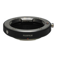 Fujifilm Mount Adapter Use Manual