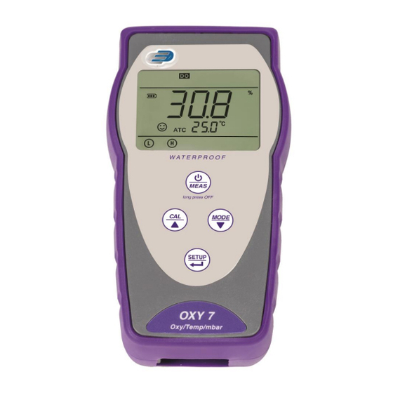 Dostmann Electronic OXY 7 User Manual