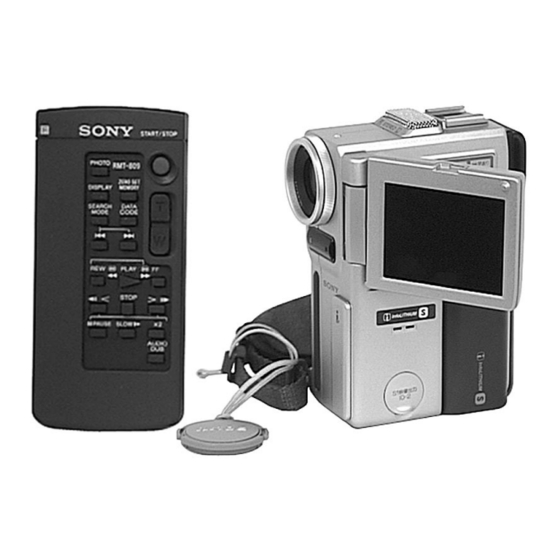 Sony DCR-PC1 Service Manual