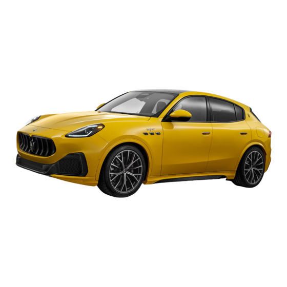 Maserati Grecale 2022 Owner's Manual