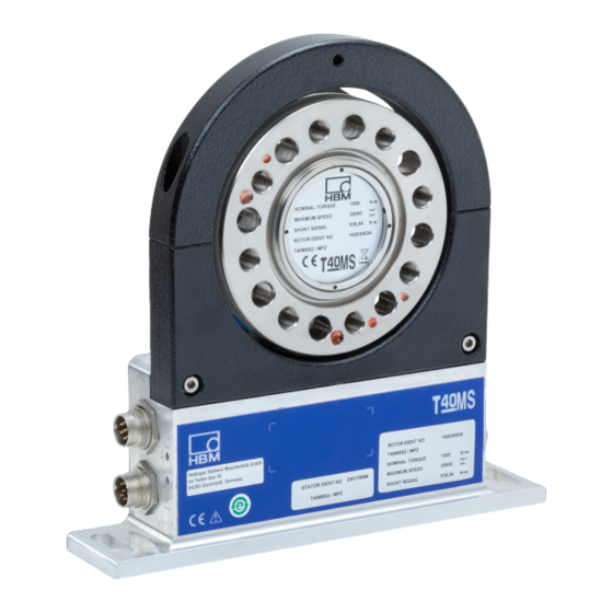 HBK T40MS Mounting Instructions