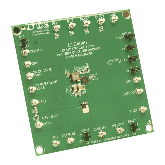 Linear Analog Devices LTC4040 Demo Manual