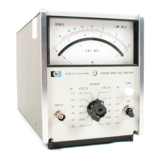 HP 3400A Operating And Service Manual