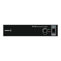 Work Pro PA 100 User Manual
