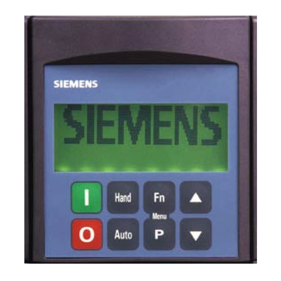 Siemens SED2 Manual