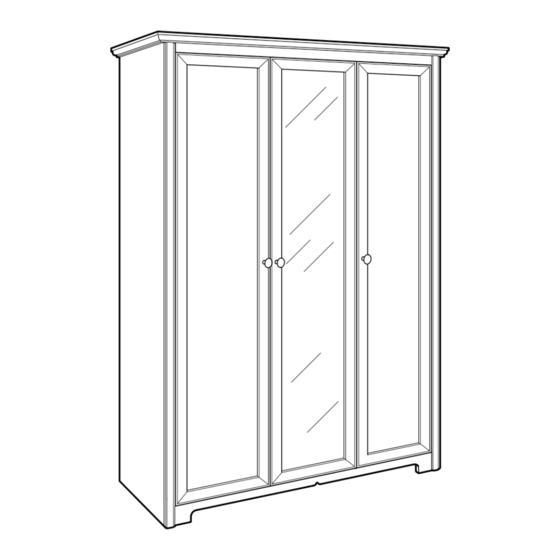 IKEA ASPELUND WARDROBE W/ 3 DOORS Instructions Manual