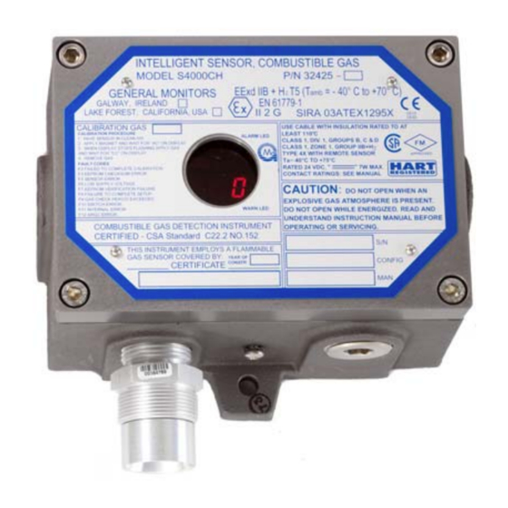 General Monitors S4000CH Manual