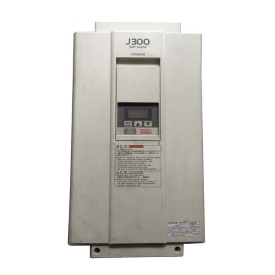 Hitachi J300 Series Service Manual
