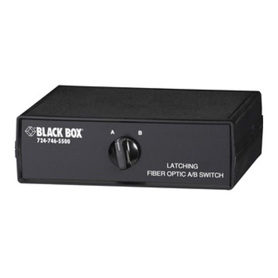 Black Box SW1009A Manual