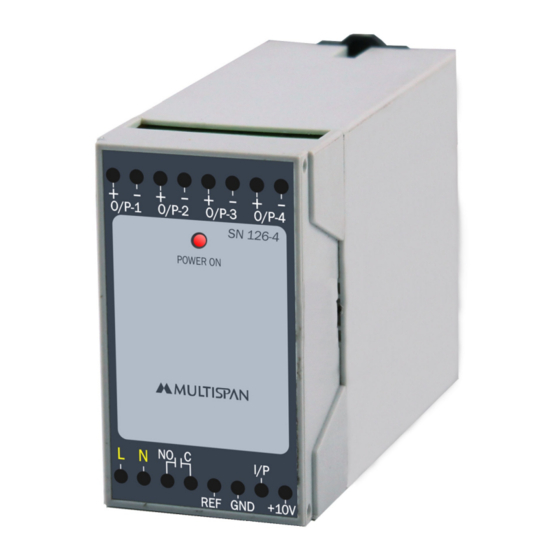 MULTISPAN SN-126-4 Operating Manual