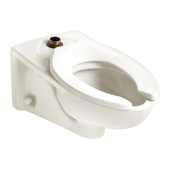 American Standard Afwall Wall 1.6 GPF Flush Valve Wall-Mounted Toilets 2254 Installation Instructions