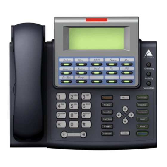 Altigen IP 710 Phone Administration Manual